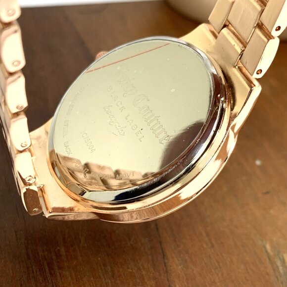 Juicy By Juicy Couture Women\'s Watch JC/5004 Quartz Pink Rose Gold Tone Steel